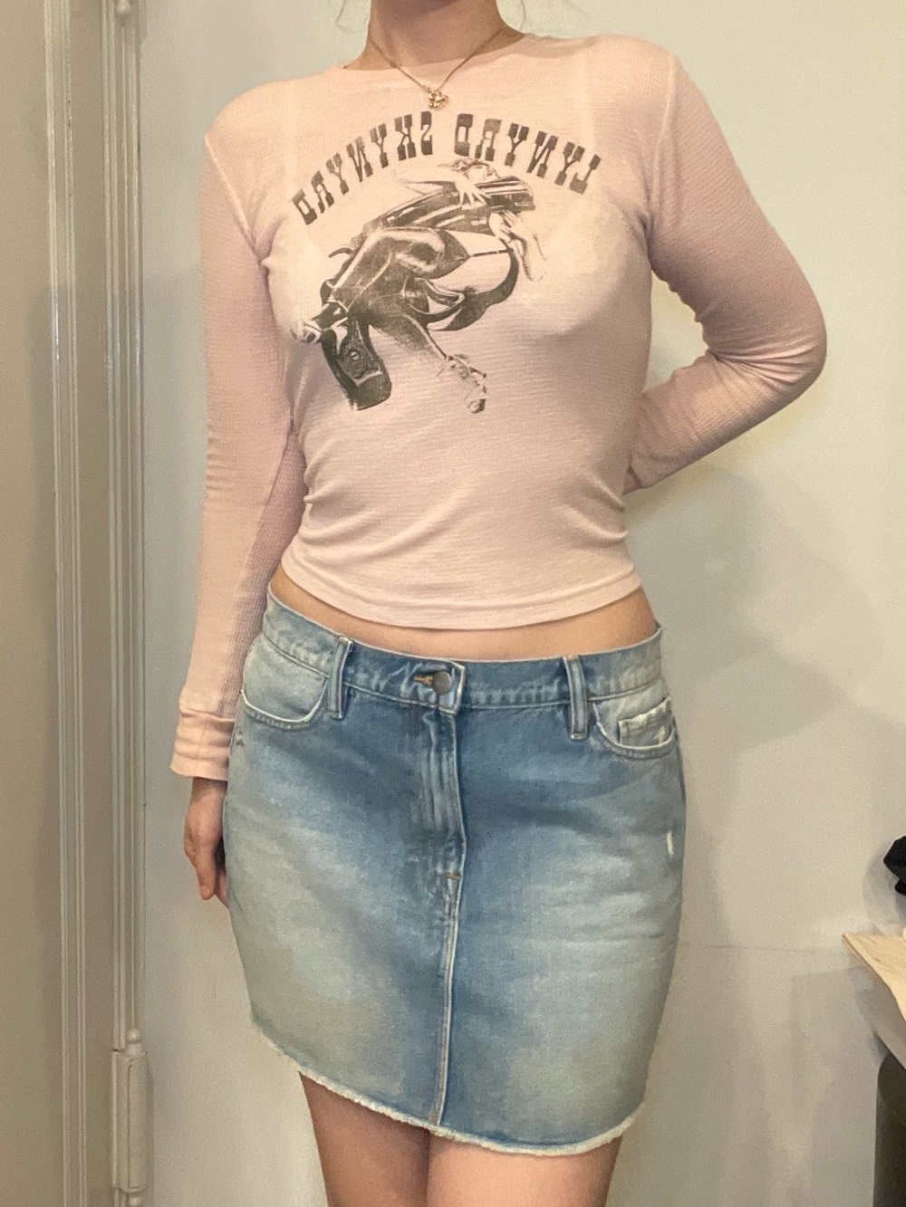 Frame Denim Mini Skirt